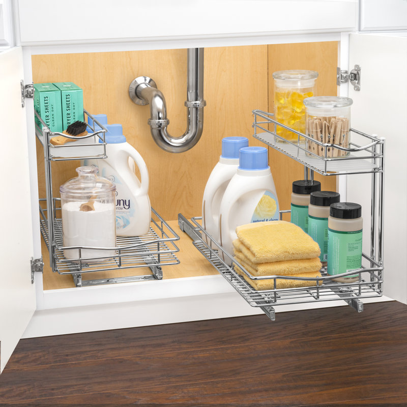 Lynk Roll Out Under Sink Cabinet Organizer Pull Out Two